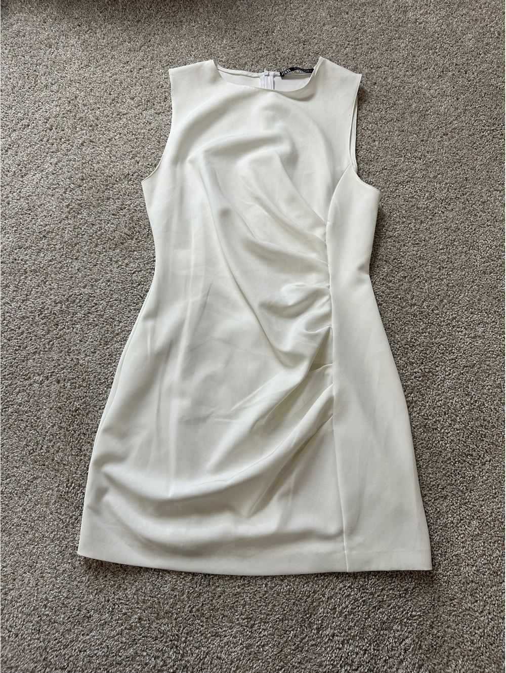 Zara white sleeveless dress